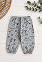 100% Cotton Baby Kids 3-Piece Elastic Cuffed Bottom Pajamas Tracksuit Jogger - 2