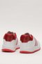 Unisex Flat Light Sole Sneaker Shoes White - Red - 4