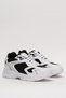 Unisex Faylon Sole Lace-Up Sports Shoes White Black - 3
