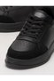 Unisex Flat Light Sole Sneaker Shoes Black - 6