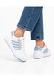 Unisex Skin Sneaker Shoes White - Blue - 4