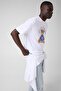 Short Sleeve Basic Teddy Bear Men's White T-Shirt M6Yi75K5409-G011 - 2
