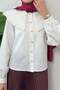Three Dimensional Collar Detailed Shirt 2282 - White - 3