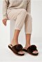 Women's Luxury Pompom Plush House Slippers Winter Warm Non-Slip Thick Sole Dowry Slippers - 2