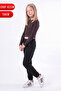 Girl's Ribbed Crop Top and Sweatpants Set