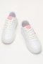 Unisex Lace-Up Sports Sneaker Shoes White - Pink - 6