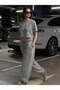 Washable Look High Waist Elastic Waistband with Pockets Wide Leg Oversize Sweatpants Aw26Ea0004 - 3