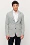 Men's Mono Collar Double Button Textured Jacket
