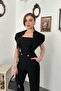 Black Double-Breasted Jumpsuit - 3