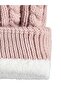6-9 Years Old Scarf, Beanie and Glove Set - Pink - 2