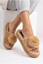 Women's Luxury Pompom Plush House Slippers Winter Warm Non-Slip Thick Sole Dowry Slippers