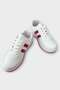 Unisex Flat Light Sole Sneaker Shoes White - Fuchia - 5