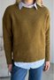 Crew Neck Drop Shoulder Soft Textured Loose Fit Long Sleeve Basic Knitwear Sweater Aw26Kz00029 - 4