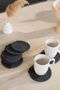 Jute Straw Coaster Set |   4 Piece Leather Label Washable Coasters (5 Colors) - 4