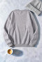 Unisex Rose & Silhouette Printed Crew Neck Sweatshirt - 2