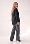 Black poplin shirt with tassel detail - 2