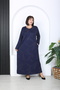 Women's Stone Printed Plus Size Dress - 2