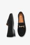 Stela Women's Genuine Leather Casual Shoes - Black Suede - 4