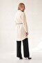 Yellow linen textured long shirt - 2
