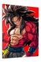 Goku Super Saiyan 4 Anime Metal Wall Art
