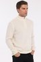 Kemik Men's 80% Wool 20% Acrylic Knitted Half-Zip Stand Collar Knitwear Sweater Trist-5365 - 3