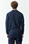 Men's Polo Neck Patterned Knitwear Sweater - 5