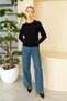 Crew Neck Stone Detailed Long Sleeve Soft Textured Knit Sweater Aw26Kz00026 - 2