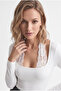 Women's White Lace-Up Feminine Y2K Long Sleeve Modal Cotton Blouse
