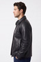 Men's Relaxed Fur-Lined Leather Jacket - 2