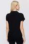 Women's Polo Neck V Cut Short Sleeve Blouse - 6