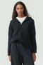 Women's Hooded Zippered Knitwear Sweater