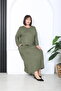 Women's Stone Printed Plus Size Dress - 4