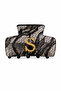 Letter Lace Patterned Bone Clip Buckle Women's Hair Clip - 5