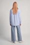 Blue start text detailed shirt - 4