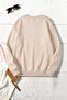 Unisex Flowers Heart Printed Crew Neck Sweatshirt - 2