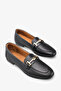 Nikolas Women's Ballerinas with Genuine Leather Accessories - Black - 2