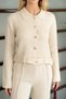 Polo Collar Gold Button Detailed Belted High Waist Spanish Leggings Knitwear Top and Bottom Set Aw26Au0002 - 4