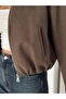 Drawstring Bomber Women's Cashmere Jacket - 5