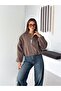 Drawstring Bomber Women's Cashmere Jacket - 3
