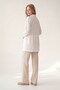 White shirt with drawstring waist and pockets - 2