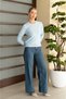 Crew Neck Stone Detailed Long Sleeve Soft Textured Knit Sweater Aw26Kz00026 - 4