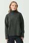 Women's Oversize Turtleneck Sweater - 5