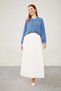 Indigo Crew Neck Stone Buttoned Shirt - 2