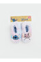 Rmz Gi̇yi̇m Farki̇lya Popular Cartoon Hero Themed and Angel Embroidered Non-Slip Sole Girls' Home...