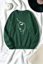 Unisex Mixed Print Crew Neck Sweatshirt