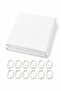 Ultraproff Fabric Bathroom Curtain 180X180Cm 12 Hooks Included Polyester Lc061 - 4
