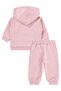 Rabbit Printed Hooded Basic Set for 6-18 Months - Pink - 4