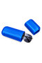 Blue Glasses Box Hard Plastic Eyeglass Case Carrying Storage Container Protective Organizer - 2