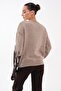 Women's Boat Neck Knitted Loose Sweater 265247 - - 5