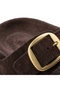 Mk205 Brown Genuine Suede Leather Full Covered Cork Sole Double Buckle Unisex Orthopedic Slippers - 6